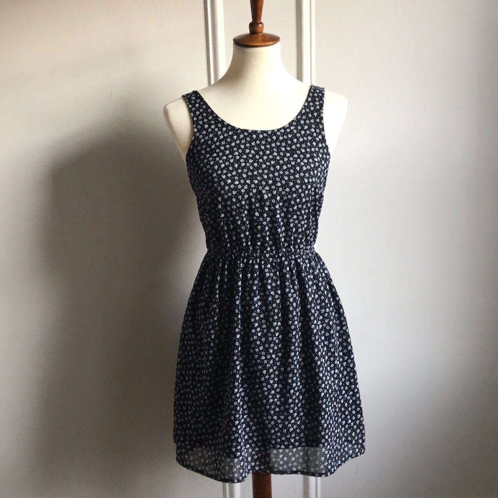 Cutout back mini dress